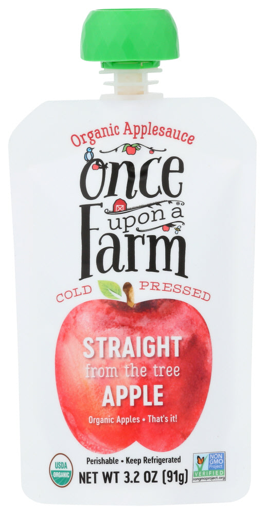 ONCE UPON A FARM: Organic Applesauce Straight from the Tree Apple, 3.20 oz