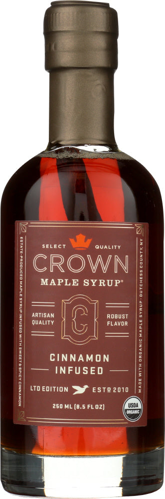 CROWN MAPLE: Cinnamon Infused Maple Syrup, 8.5 fo