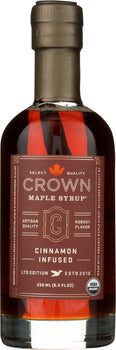 CROWN MAPLE: Cinnamon Infused Maple Syrup, 8.5 fo