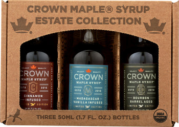 CROWN MAPLE: Artisan Trip Maple Syrup, 3 pk