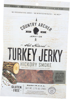 COUNTRY ARCHER: Turkey Jerky Hickory Smoke, 2.75 oz