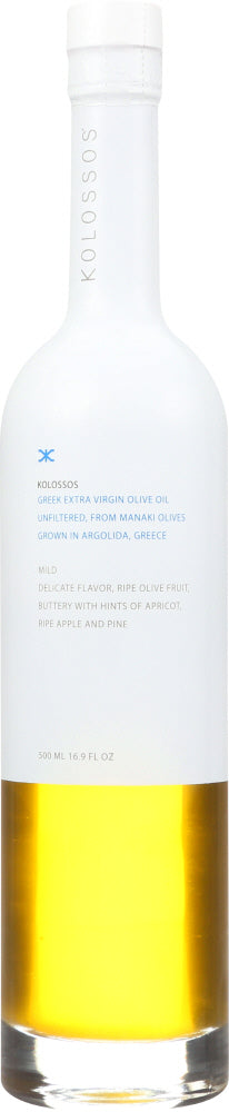 KOLOSSOS: Oil Olive Extra Virgin Greek Mild, 500 ml