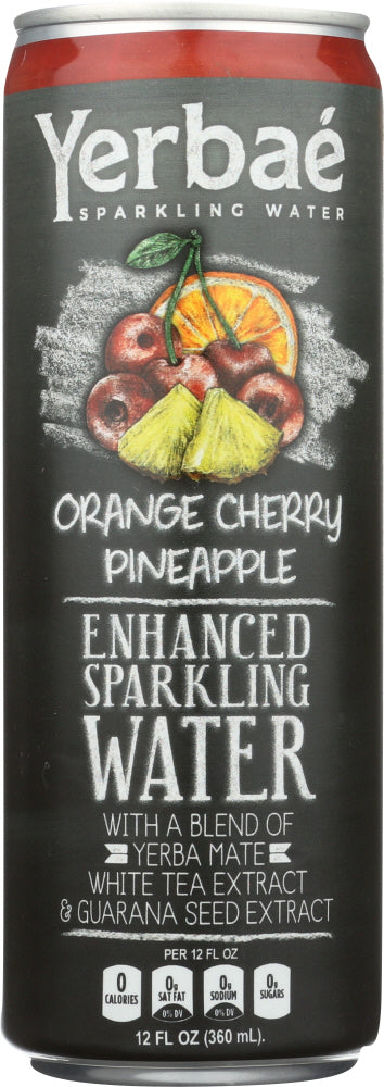 YERBAE: Enhanced Sparkling Water Cherry, 12 fl oz