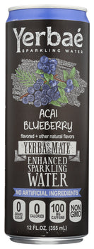 YERBAE: Enhanced Sparkling Water Acai Blueberry, 12 fl oz