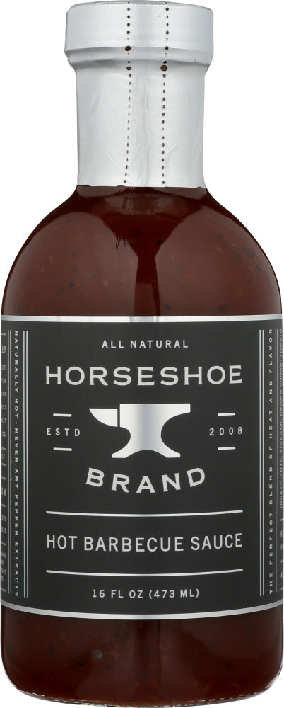 HORSESHOE BRAND: Hot Barbecue Sauce, 16 fo