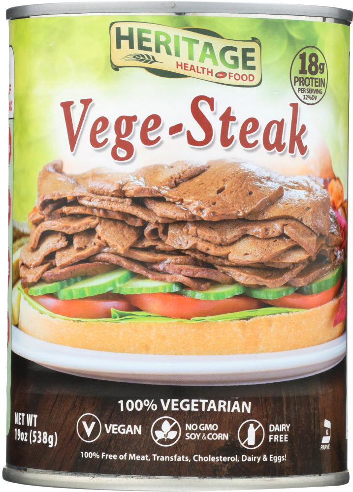 HERITAGE HEALTH: Steak Vegetable Vegan,19 oz