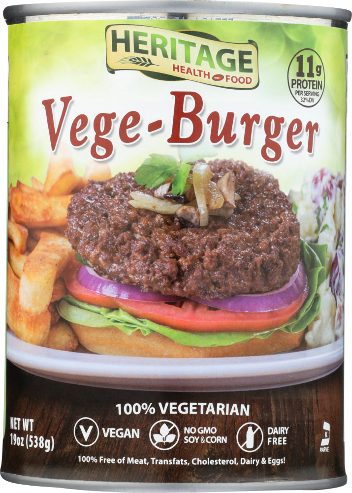 HERITAGE HEALTH: Burger Vegan, 19 oz