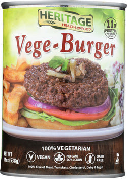 HERITAGE HEALTH: Burger Vegan, 19 oz