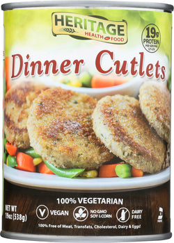 HERITAGE HEALTH: Cutlet Vegan Dinner, 19 oz