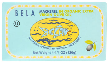 BELA: Mackerel Olive Oil, 4.25 oz