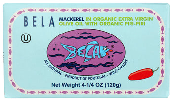 BELA: Mackerel Piri Piri, 4.25 oz