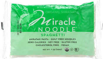 MIRACLE NOODLE: Organic Shirataki Spaghetti Pasta, 7 oz