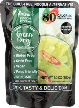 MIRACLE NOODLE: Ready-to-Eat Meal Green Curry Sauce, 280 gm