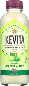 KEVITA: Sparkling Probiotic Drink Mojita Lime Mint Coconut, 15.2 oz