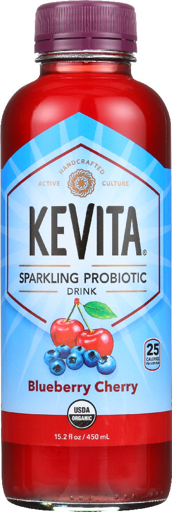 KEVITA: Sparkling Probiotic Blueberry Cherry Drink, 15.20 oz