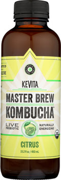 KEVITA: Master Brew Kombucha Live Probiotic Drink Citrus, 15.2 oz