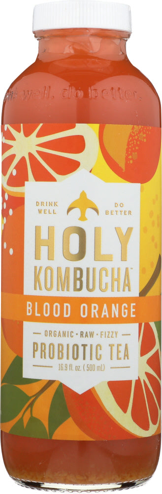 HOLY KOMBUCHA: Blood Orange Probiotic Tea, 16.9 oz