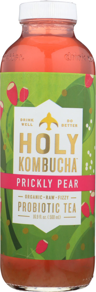 HOLY KOMBUCHA: Prickly Pear Probiotic Tea, 16.9 oz