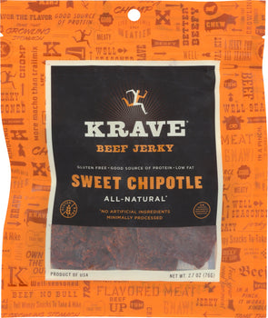 KRAVE: Beef Jerky Sweet Chipotle, 2.7 Oz