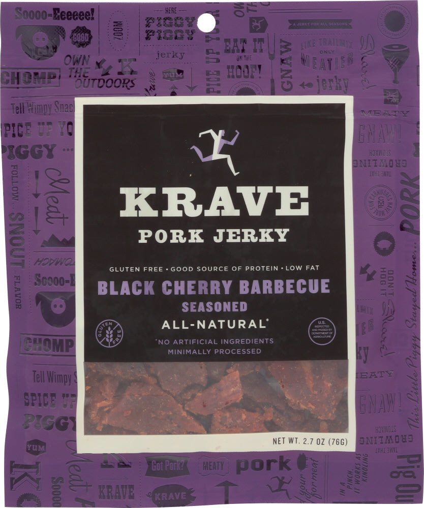 KRAVE: Pork Jerky Black Cherry Barbecue, 2.7 Oz