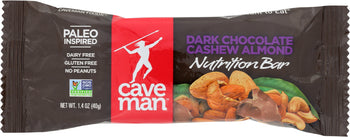 CAVEMAN FOODS: Dark Chocolate Cashew Almond, 1.4 Oz