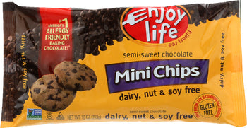 ENJOY LIFE: Semi Sweet Chocolate Mini Chips, 10 oz