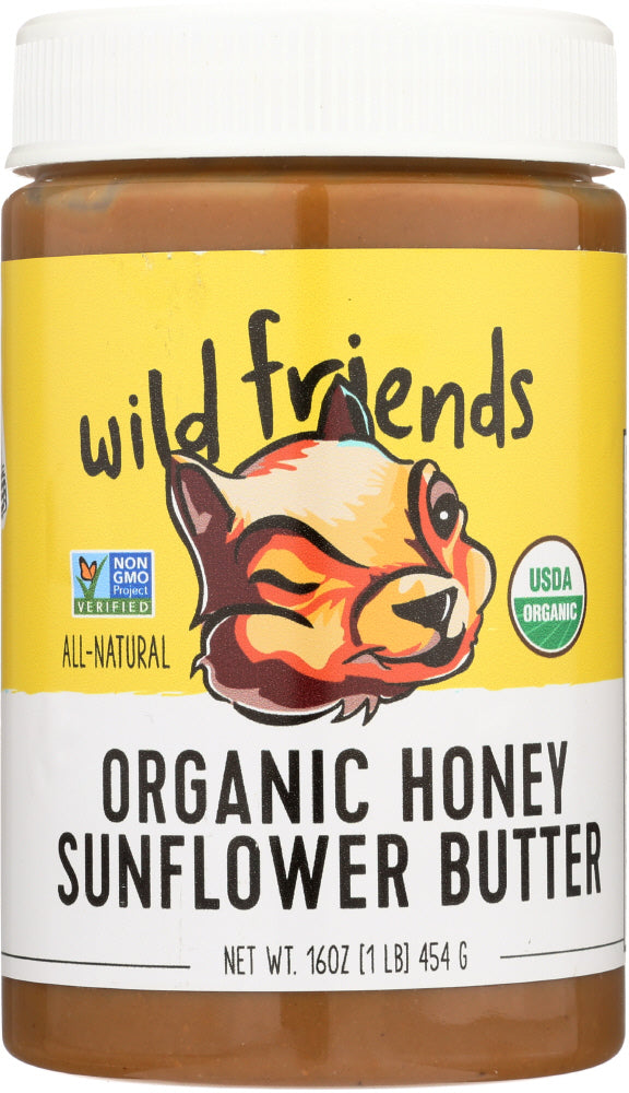 WILD FRIENDS: Organic Sunflower Butter Honey, 16 oz