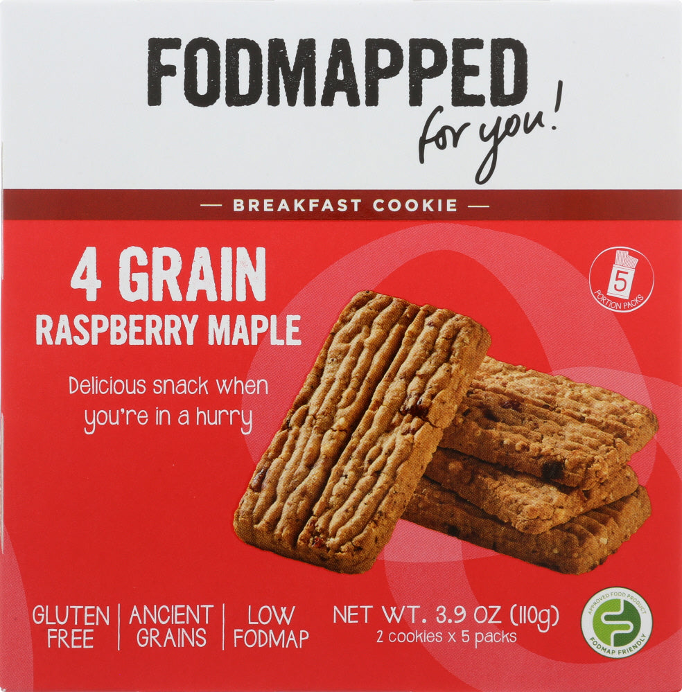 FODMAPPED FOR YOU: Cookie Breakfast Raspberry Maple, 3.9 oz