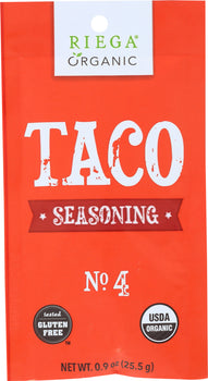 RIEGA FOODS: Organic Seasoning Taco, 0.9 oz