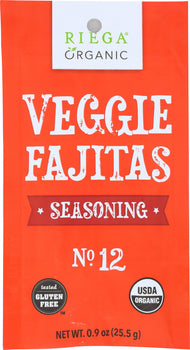 RIEGA FOODS: Organic Seasoning Veggie Fajitas, 0.9 oz