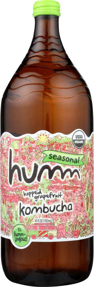 HUMM: Kombucha Grapefruit Seasonal, 40 oz