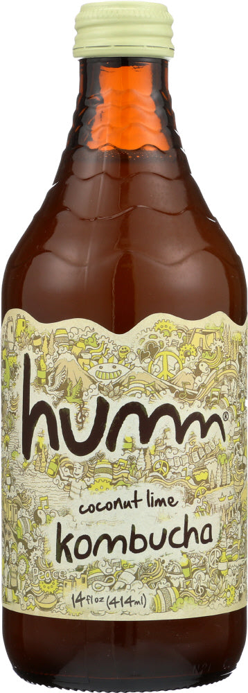 HUMM: Kombucha Coconut Lime, 14 oz