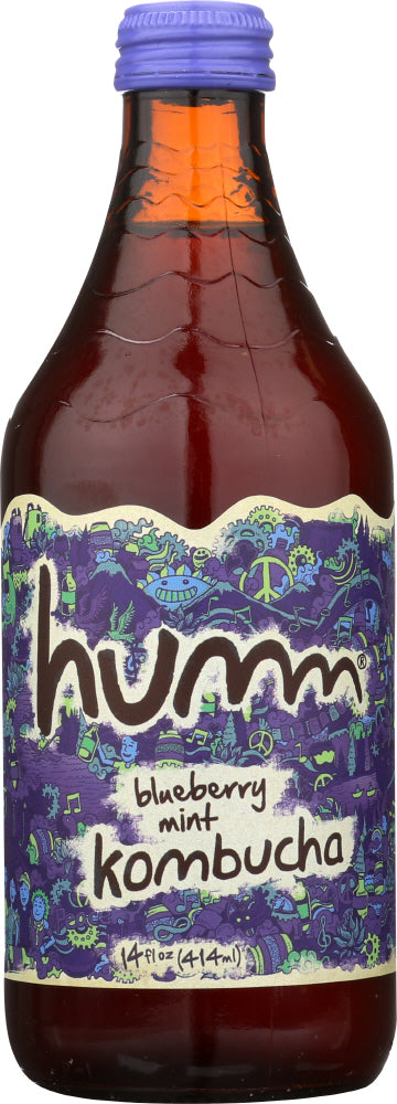 HUMM: Kombucha Blueberry Mint, 14 fo