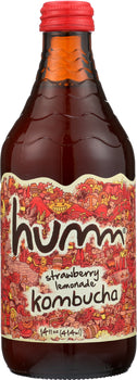 HUMM: Strawberry Lemonade Kombucha, 14 fl oz