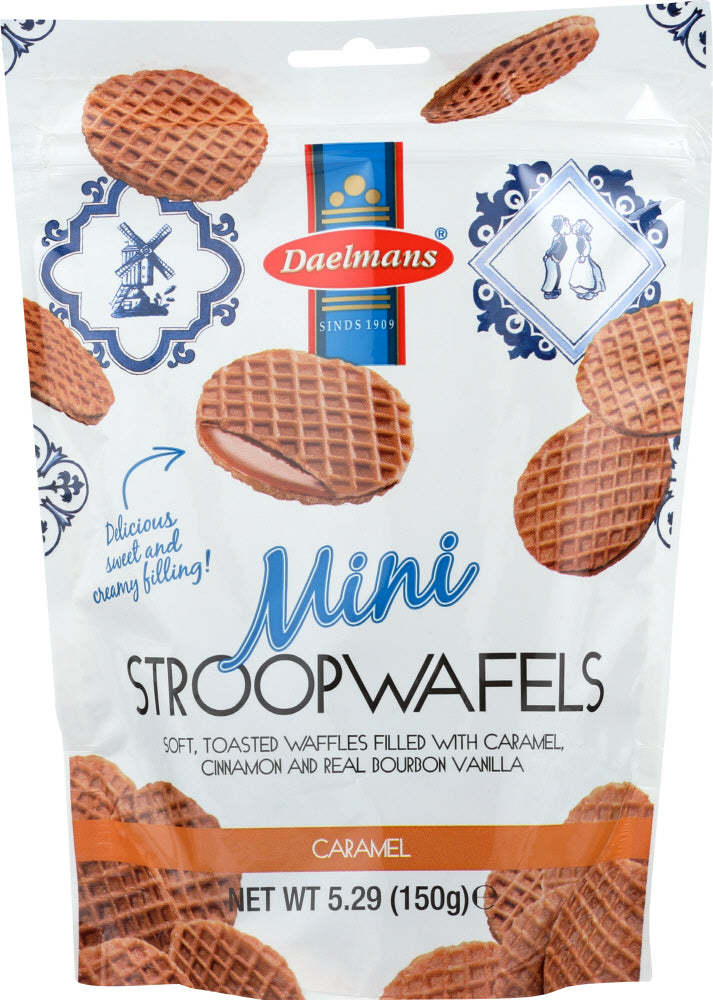 DAELMANS: Mini Caramel Stroopwafels, 5.29 oz