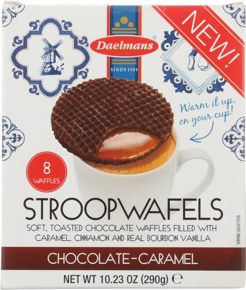 DAELMANS: Jumbo Chocolate Caramel Stroopwafels, 10.23 oz