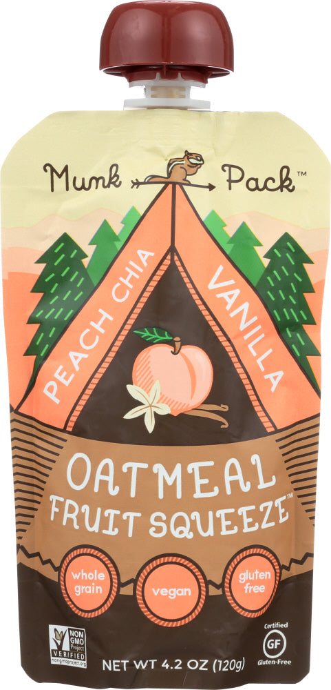 MUNK PACK: Oatmeal Fruit Squeeze Vanilla 6, 4.2 oz