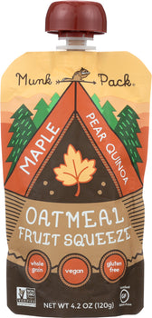 MUNK PACK: Oatmeal Maple Pear Quinoa Squeeze, 4.2 oz