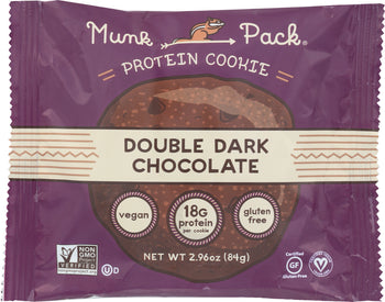 MUNK PACK: Cookie Protein Double Dark Chocolate, 2.96 oz