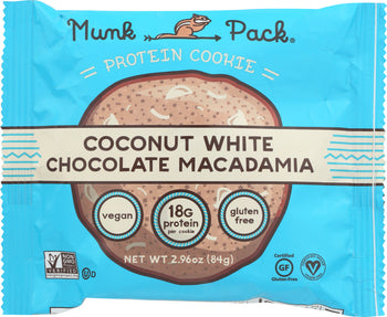 MUNK PACK: Cookie Protein Coconut White Chocolate, 2.96 oz