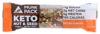 MUNK PACK: Pecan Almond Keto Nut & Seed, 1.23 oz