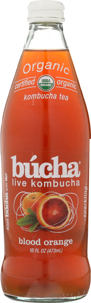 BUCHA LIVE: Kombucha Blood Orange, 16 oz