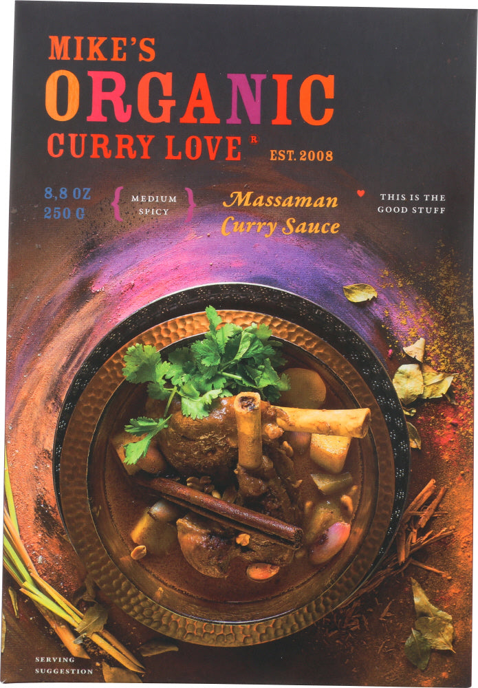 CURRY LOVE: Organic Massaman Curry Sauce, 8.8 oz