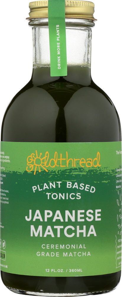 GOLDTHREAD: Japanese Matcha Tonic, 12 fo