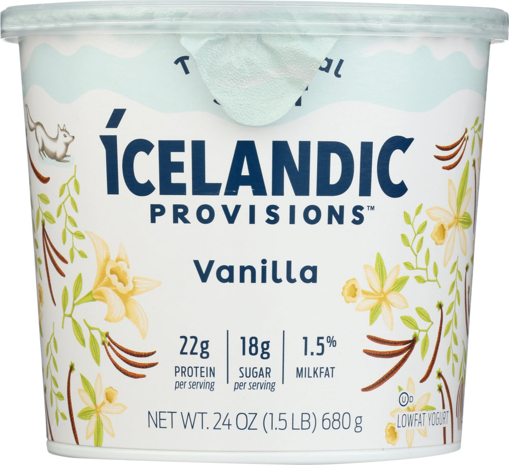 ICELANDIC PROVISIONS: Yogurt Vanilla Skyr, 24 oz