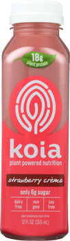 KOIA: Protein Plant Powered Strawberry Creme, 12 oz