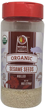 NATURAL EARTH: Hulled Organic Sesame Seeds, 8 oz