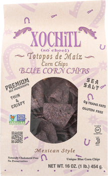 XOCHITL: Corn Chips Organic Blue Corn, 16 oz