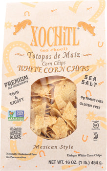 XOCHITL: Mexican Style Organic White Corn Chips, 16 oz