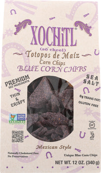 XOCHITL: Mexican Style Blue Corn Chips, 12 oz